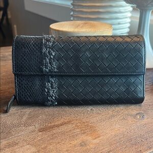 Bottega Woven Leather Wallet